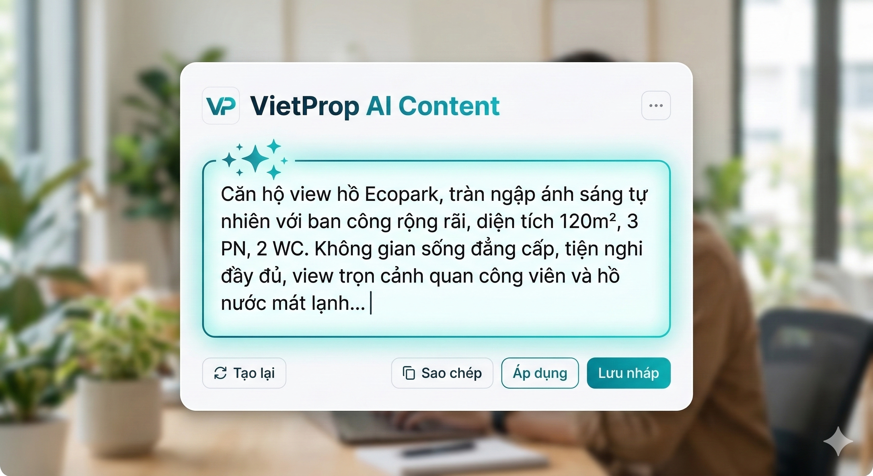 Tự động tạo nội dung bất động sản chuyên nghiệp